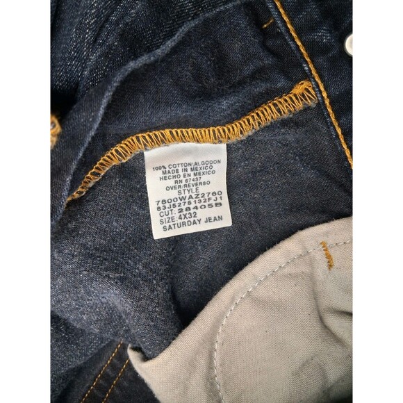 RL Polo Saturday Jeans Womens 4x32 Black Label Denim Vintage 90s Ralph Lauren - Picture 8 of 8